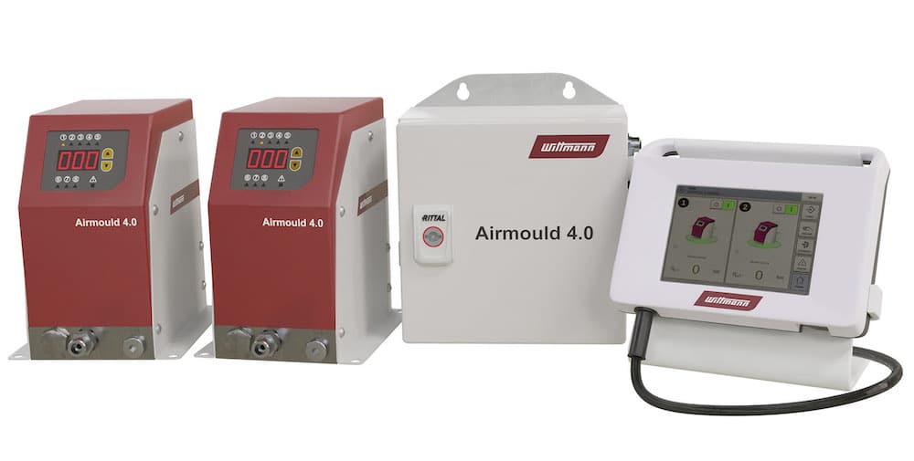 Airmould 4.0 Druckregelmodul, Zentraleinheit und Handbediengerät. | Foto: WITTMANN BATTENFELD