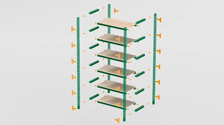 Dank eines neuartigen modularen Designs ist das Regal einfach zu montieren, erweitern und reparieren. | Foto: BASF