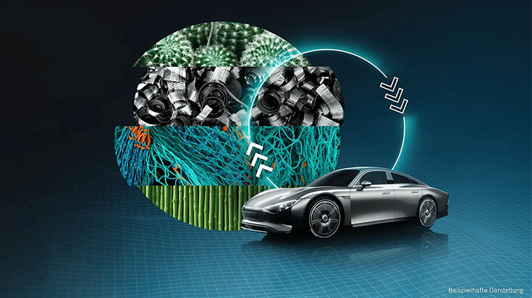 Mercedes Benz arbeitet intensiv daran, Stoffkreisläufe in der Automobilindustrie zu schließen, den Anteil an Recyclingmaterialien in seinen Autos deutlich zu erhöhen und es forscht an neuen innovativen Materialien, die im Einklang mit Mensch und Umwelt stehen. | Foto: Mercedes Benz
