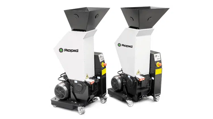 Hochwertige Recyclingergebnisse mit Kunststoffschneidmühlen der Rapid OneCUT Serie 100 | Bild: Rapid Granulier-Systeme