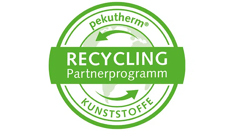 Umweltsiegel für die Teilnehmer des Pekutherm-Recycling-Partnerprogramms | Bild: Pekutherm